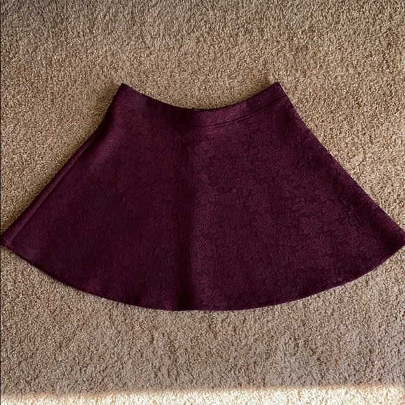 Forever 21 Dresses & Skirts - Forever 21 plum skater skirt